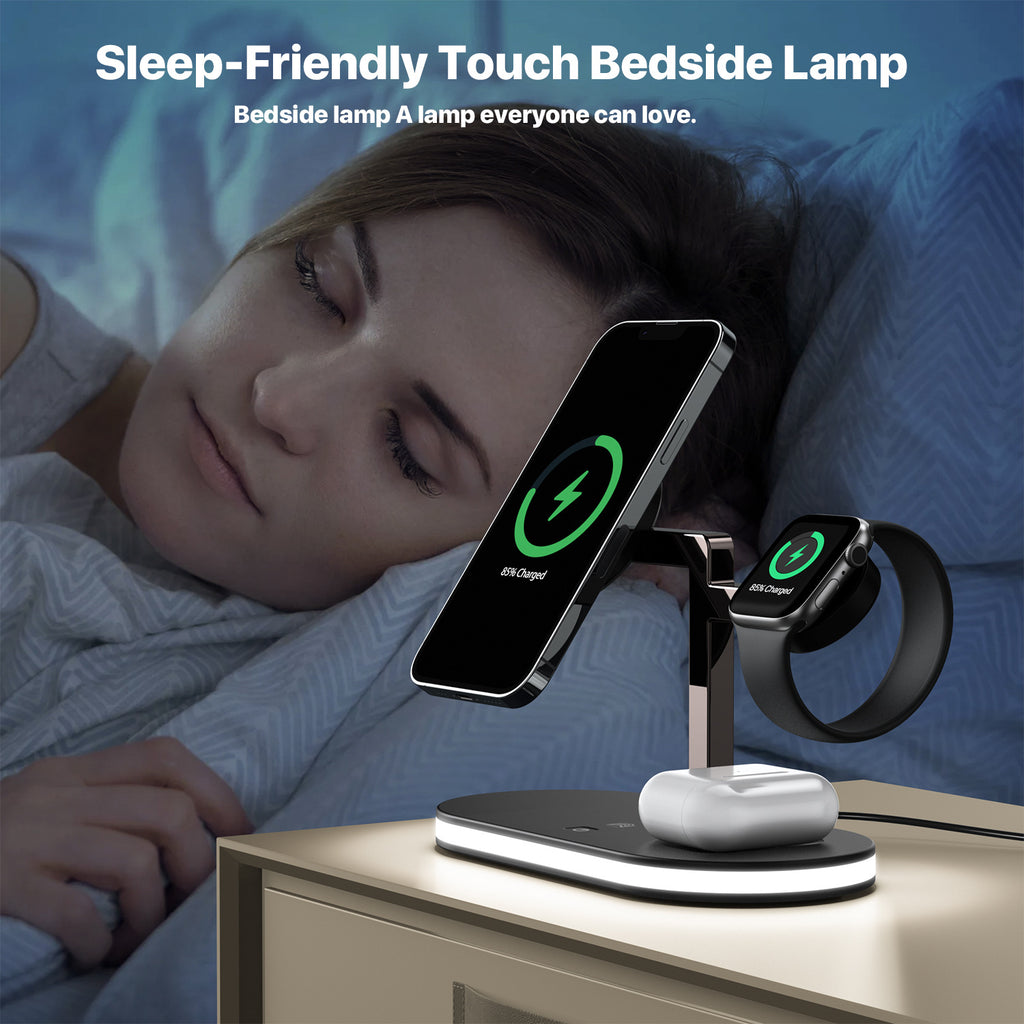 Magnetic Wireless Charger Small Night Lamp Function Three-in-One