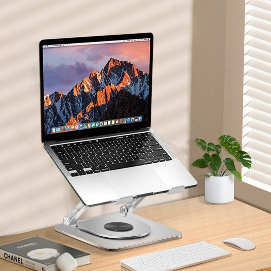 360-Degree Rotating Aluminum Alloy Laptop Stand
