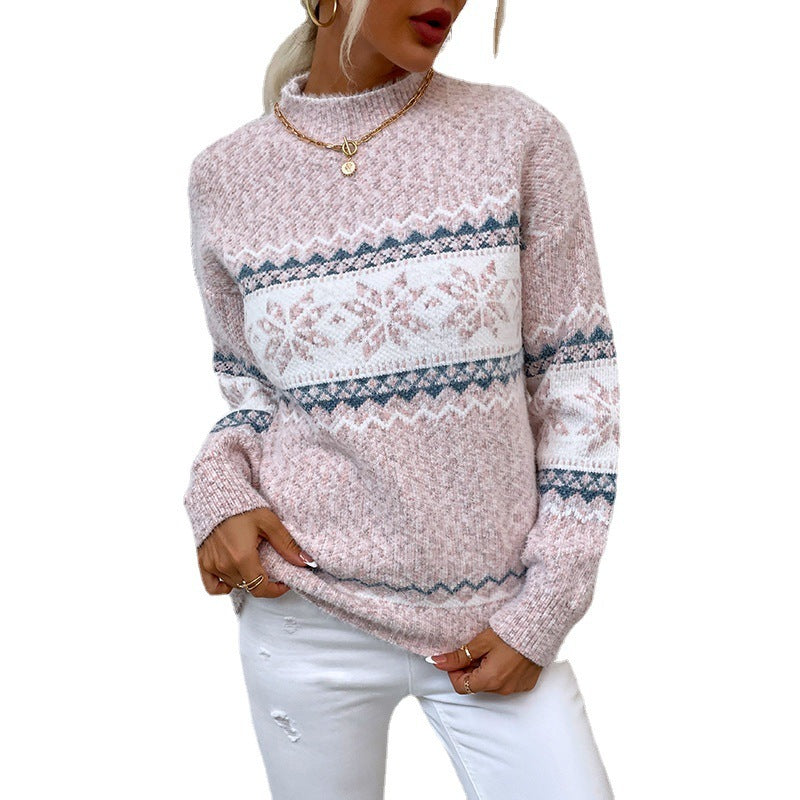 Winter Snowflake Sweater Fashion for Woman