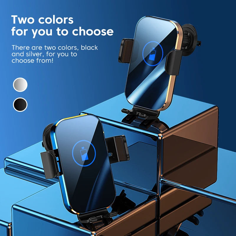 15W Auto Clamping Wireless Car Charger for iPhone 17-11