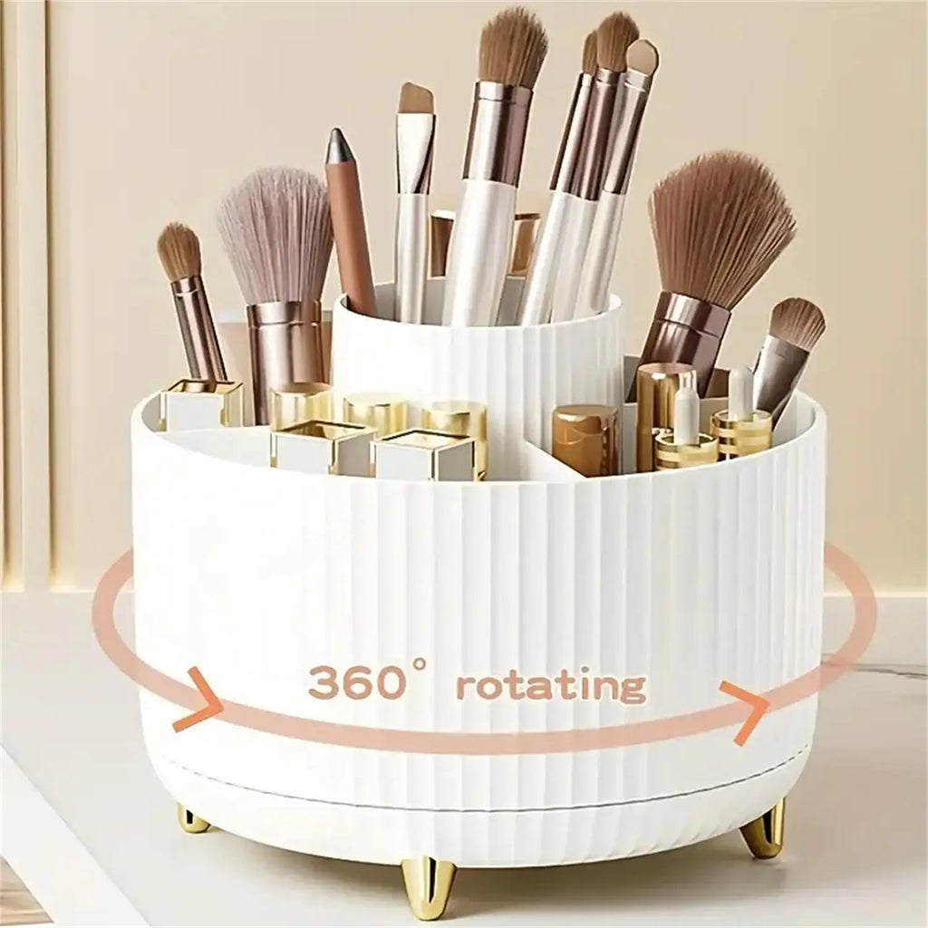 360° Rotating Makeup Organizer - 5 Compartments