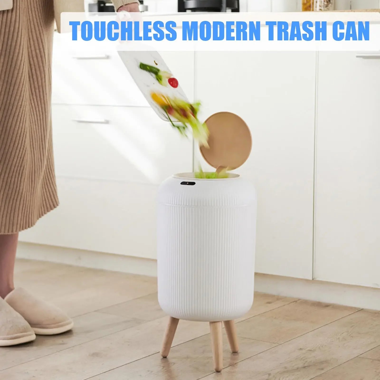 Automatic Small Trash Can with Lid