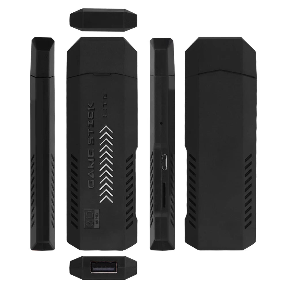 GD10 Plus Game Stick 4K HD Video Game Console with Double Wireless Controlar