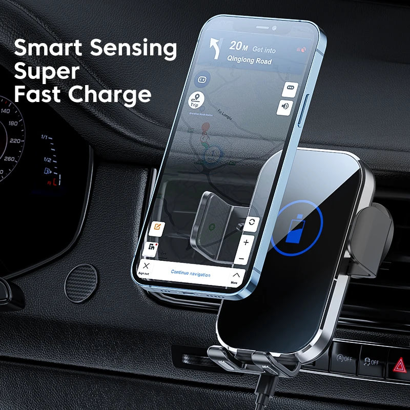 15W Auto Clamping Wireless Car Charger for iPhone 17-11