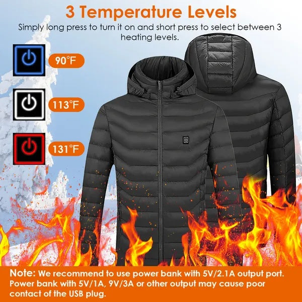Heated Jacket Electric Heating Coat.